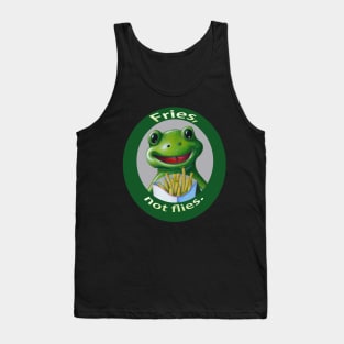 Vegetarian Frog Fries not Flies Tank Top